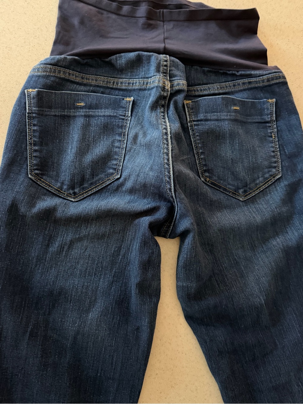 2 pairs maternity jeans- Indigo/ Old Navy